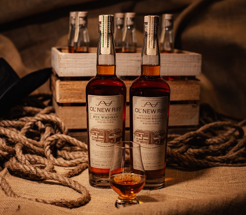 New Riff Distilling has announced the dual release of Ol’ New Riff Kentucky Straight Bourbon Whiskey and Ol’ New Riff Kentucky Straight Rye Whiskey